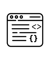code and development icon