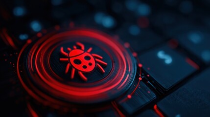 Poster - Antivirus Shield Activates to Neutralize Phishing Bug With a Clear Background Showcasing Cybersecurity Efforts