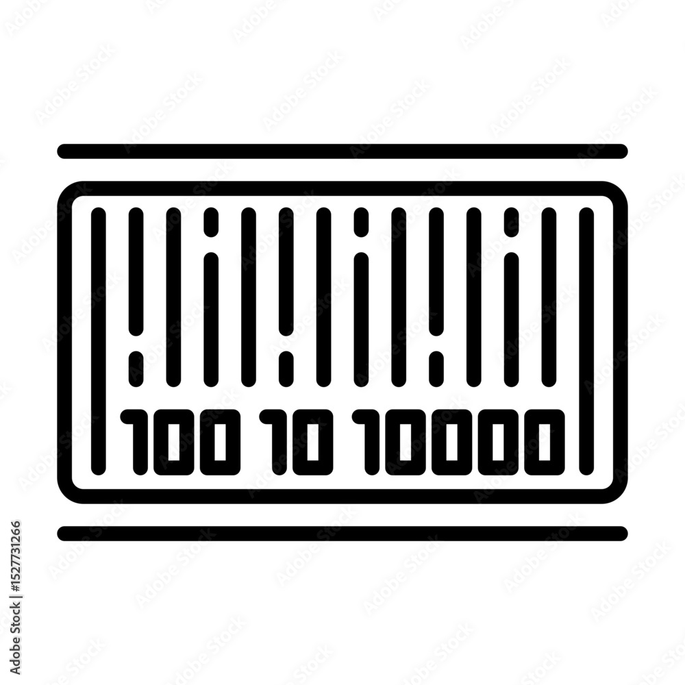 Serial Number Production Identification Code Single icon の Stock ベクター ...