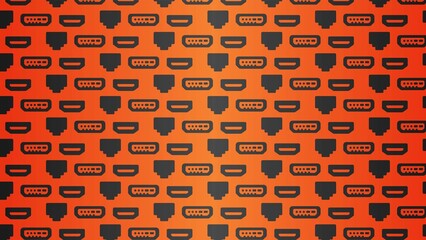vector seamless usb pattern design