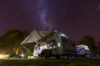 © Austockphoto - Low angled view of a caravan in a tourist park under the Milky Way in the night sky