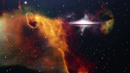 Wall Mural - Colorful Nebula Expands Through Space