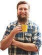 © Robert Kneschke - Hipster Schreiner mit Bart macht eine Kaffeepause