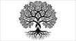 © Graphics_City - Tree Of Life Vector Illustration With Intertwined Branches And Roots