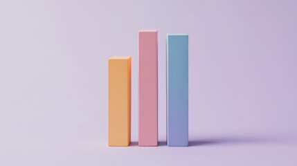 Poster - Simple D bar graph with solid colors, arranged in a clear, organized manner, on a minimalistic white background, highlighting the importance of clarity in data.