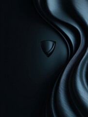 Poster - Icon Representing Anonymous Web Browsing on Dark Background With VPN Trail and Blank Space to the Right
