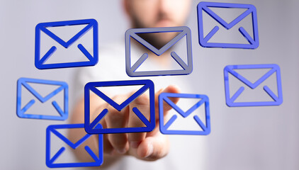 Leinwandbilder - Efficiently handle your inbox.  Tips and tricks for email organization and management.