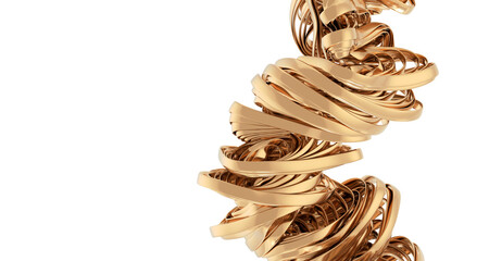 Fototapete - gold metallic paper