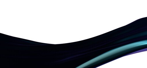 Fototapete - Creative Abstract technology blue background with 3d concept. abstract particles blue wave minimalist