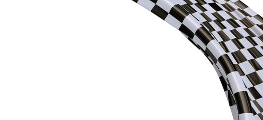 Poster - Black and white flag - PNG