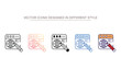 © Graphicsmine - Web Design icon design with white background stock illustration