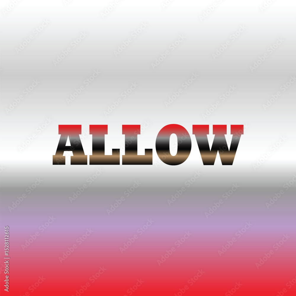 Communication Style Lettering ALLOW A bold 3D lettering design for impactful communication and ...
