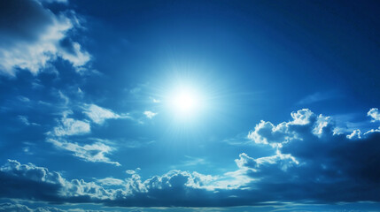 Wall Mural - blue sky with white cloud background. white cloud with blue sky background
