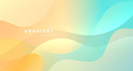 Fototapete - Smooth abstract background with curved shapes and soft gradient blend.