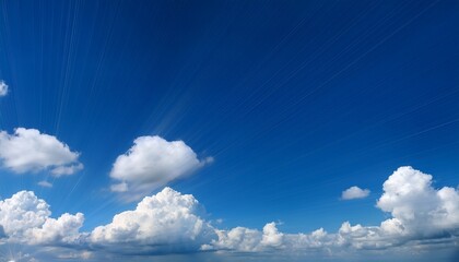 Wall Mural - clouds in the blue sky