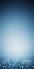 Wall Mural - abstract blue tech background with glowing connected dots and gradient light, ideal for copyspace, p