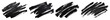 © Rawpixel.com - PNG Abstract black brush strokes art, element set on transparent background
