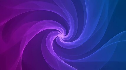 Wall Mural - abstract swirl animation with glowing purple and blue curves. gradient light streaks rotating in dyn