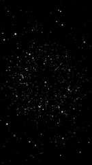 Wall Mural - Glimmering Stars in a Dark Night Sky