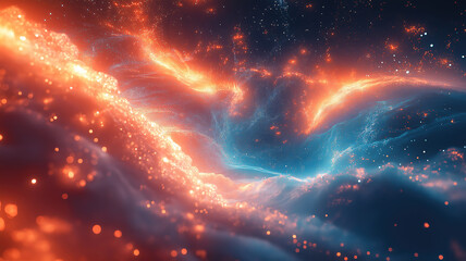 Wall Mural - futuristic cloud computing design with interconnected data network representing advanced technology