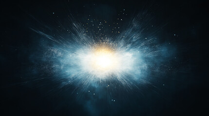 Canvas Print - explosive cosmic event: a dramatic image depicting an explosion of light and energy, an artistic por