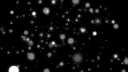 Wall Mural - 星空キラキラとドットキラキラ 中央から降りしきる[4K-背景透過] Starry Sky Series:The starry sky sparkles and dots sparkle, raining down from the center[with Alpha Channel / Transparent Background]4K