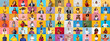© Prostock-studio - This vibrant collage showcases diverse individuals expressing unique emotions and lifestyles against colorful backdrops, celebrating diversity and unity.