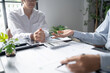 © Charlie's - Business People Meeting Design Ideas professional investor working new start up project. Concept. business planning in office.