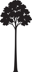tree silhouette vector | minimalist & trendy tree silhouette design | unique & stylish tree artwork 