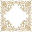 © kharom - Ornamental Vintage Floral Frame Design with Intricate Patterns and Elegant Detailing for Classic Style Artwork