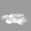 © Azad Mammedli - Realistic White Smoke Cloud Effect - Transparent Fog Mist. Vector