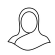 © Slamet - Elegant vector illustration of a Muslim woman wearing a hijab. Perfect for use in Islamic content, modest fashion designs, educational materials, or cultural representations.