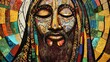© Samady - Jesus portrayed in traditional African art style