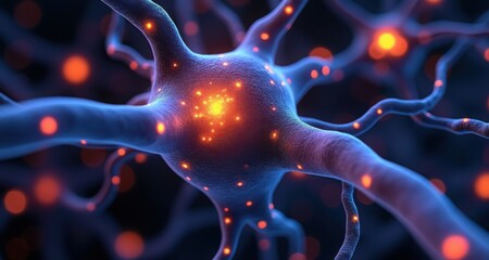 Poster - Glowing Neural Synapse Connection in Gigapixel Standard Quality