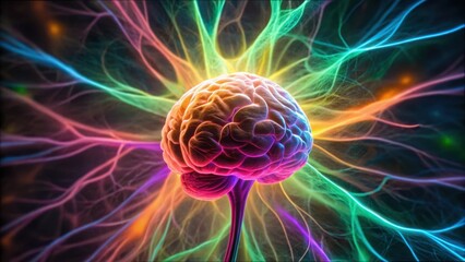 Poster - Radiating Energy from the Cerebral Core in Vibrant Colors