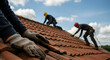 © Sulfabndi - Roof repair team working hard on a residential home roof replacement project