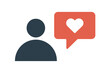 © Apon - Social media like notification user profile icon