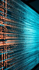 digital code abstract background