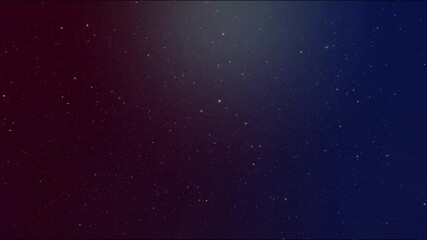 Wall Mural - The cosmos reveals a myriad of stars against gradient backdrop shifting from dark red to deep blue, creating beautiful celestial display.