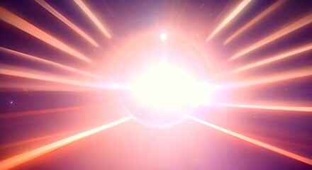 Wall Mural - moving light rays optical lens flare animation beam lens flare flashes leak light optical lens flare