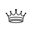 © sekar jaya - Minimalist Crown Logo Icon – Royalty Symbol Outline Vector