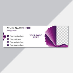 clean modern and minimalist email signature.