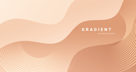 Fototapete - Abstract background with smooth wave shapes and soft gradient
