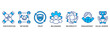 © Joniack - Social capital icon set vector illustration concept relate to the interpersonal relationship with an icon of participation, network, trust, belonging, reciprocity, engagement, and values norm
