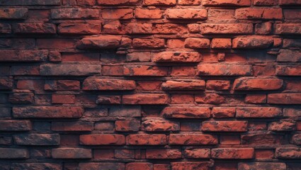 Aufkleber - Rough brick wall texture with warm lighting