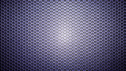 abstract purple honeycomb texture background featuring a metallic hexagonal cell pattern with subtle