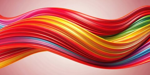 Wall Mural - Abstract colorful waves pattern with dynamic curves in red , undulating, movement,  undulating, movement, energetic