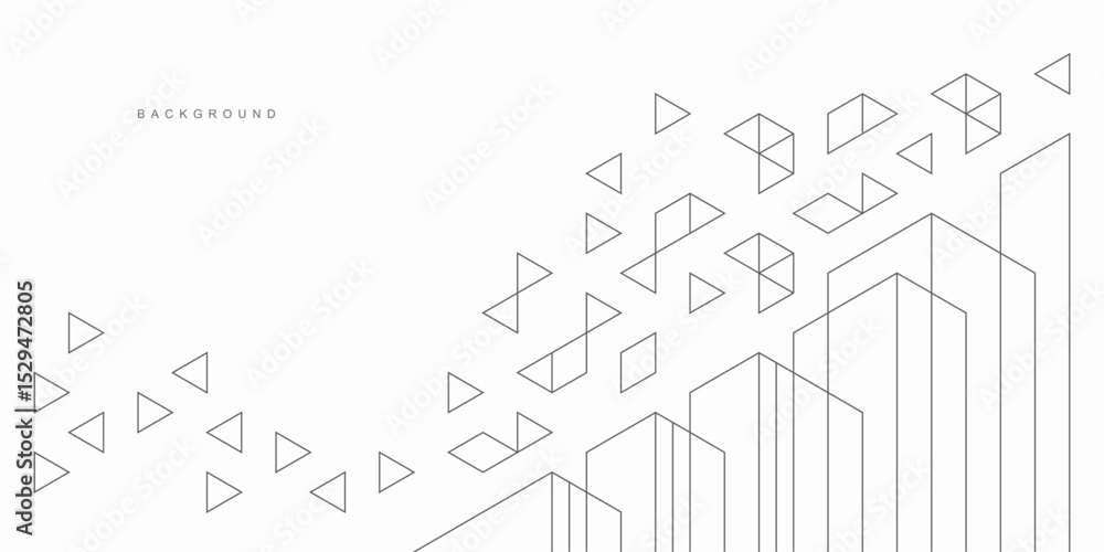 Abstract geometric technological background. Vector creative design ...