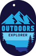 © ndreart - Oval outdoors badge in simple theme
