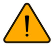 © WinWin - Black exclamation mark inside a yellow triangle with a black outline conveys warning, caution, and potential danger, emphasizing important safety information